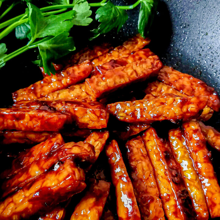 Tempeh Goreng: Fried Tempeh with Sweet Soy Glaze